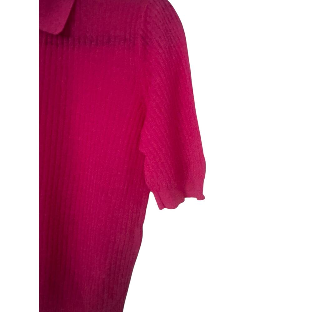 NWT Madewell Short-Sleeve Polo Sweater Tee - Picture 9 of 12